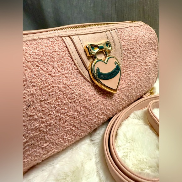 NEW Juicy Couture Blush Pink Roll Crossbody Bag - Picture 2 of 10